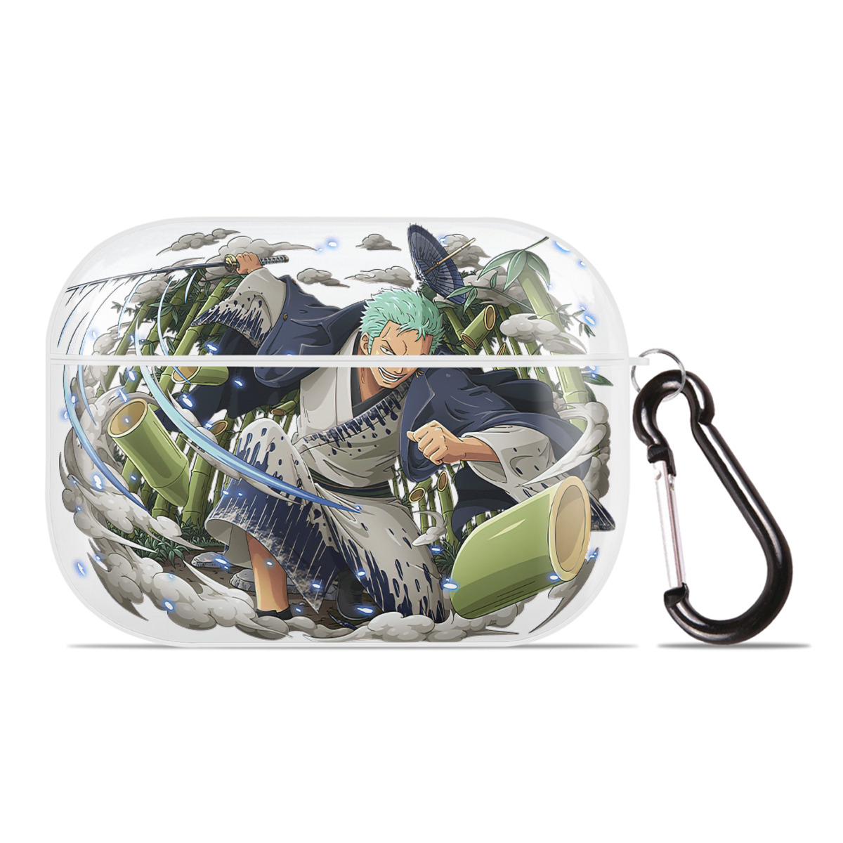 ワンピース ロロノア・ゾロ ONE PIECE Roronoa Zoro 【AirPods Pro用】ハードシェル保護ケース 耐衝撃・防指紋・カラビナ付き商品仕様