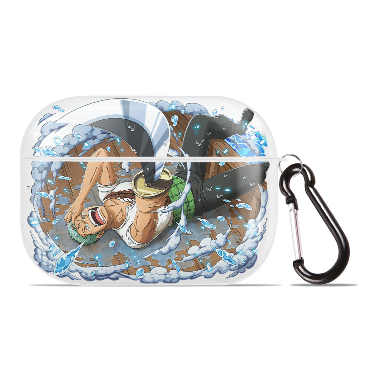 ワンピース ロロノア・ゾロ ONE PIECE Roronoa Zoro 【AirPods Pro用】ハードシェル保護ケース 耐衝撃・防指紋・カラビナ付き商品仕様