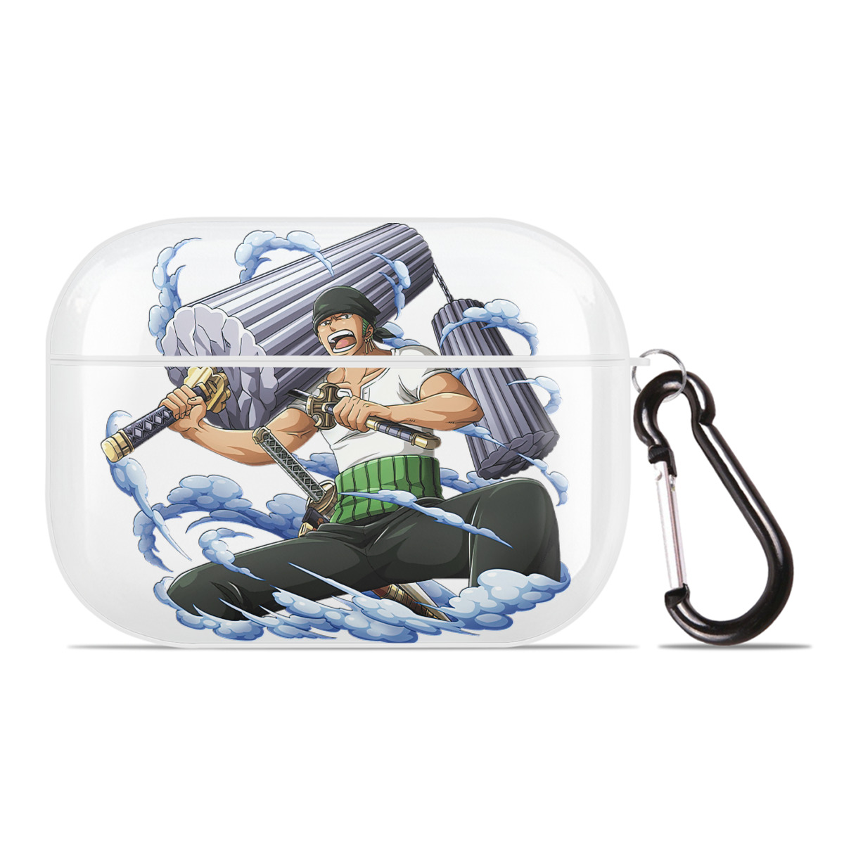 ワンピース ロロノア・ゾロ ONE PIECE Roronoa Zoro 【AirPods Pro用】ハードシェル保護ケース 耐衝撃・防指紋・カラビナ付き商品仕様
