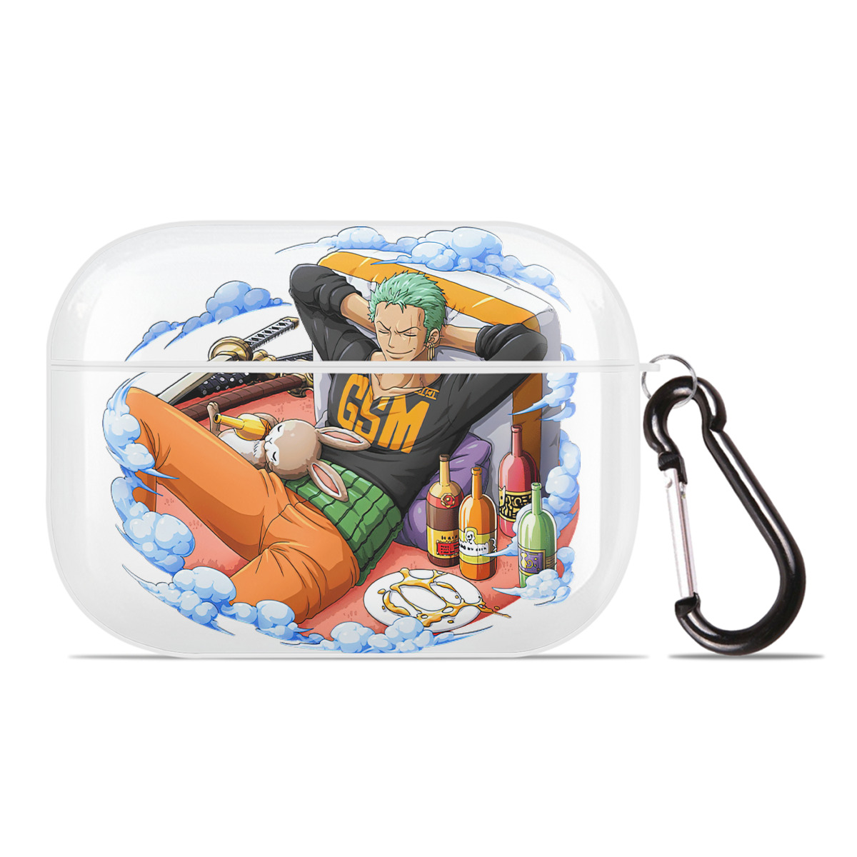 ワンピース ロロノア・ゾロ ONE PIECE Roronoa Zoro 【AirPods Pro用】ハードシェル保護ケース 耐衝撃・防指紋・カラビナ付き商品仕様