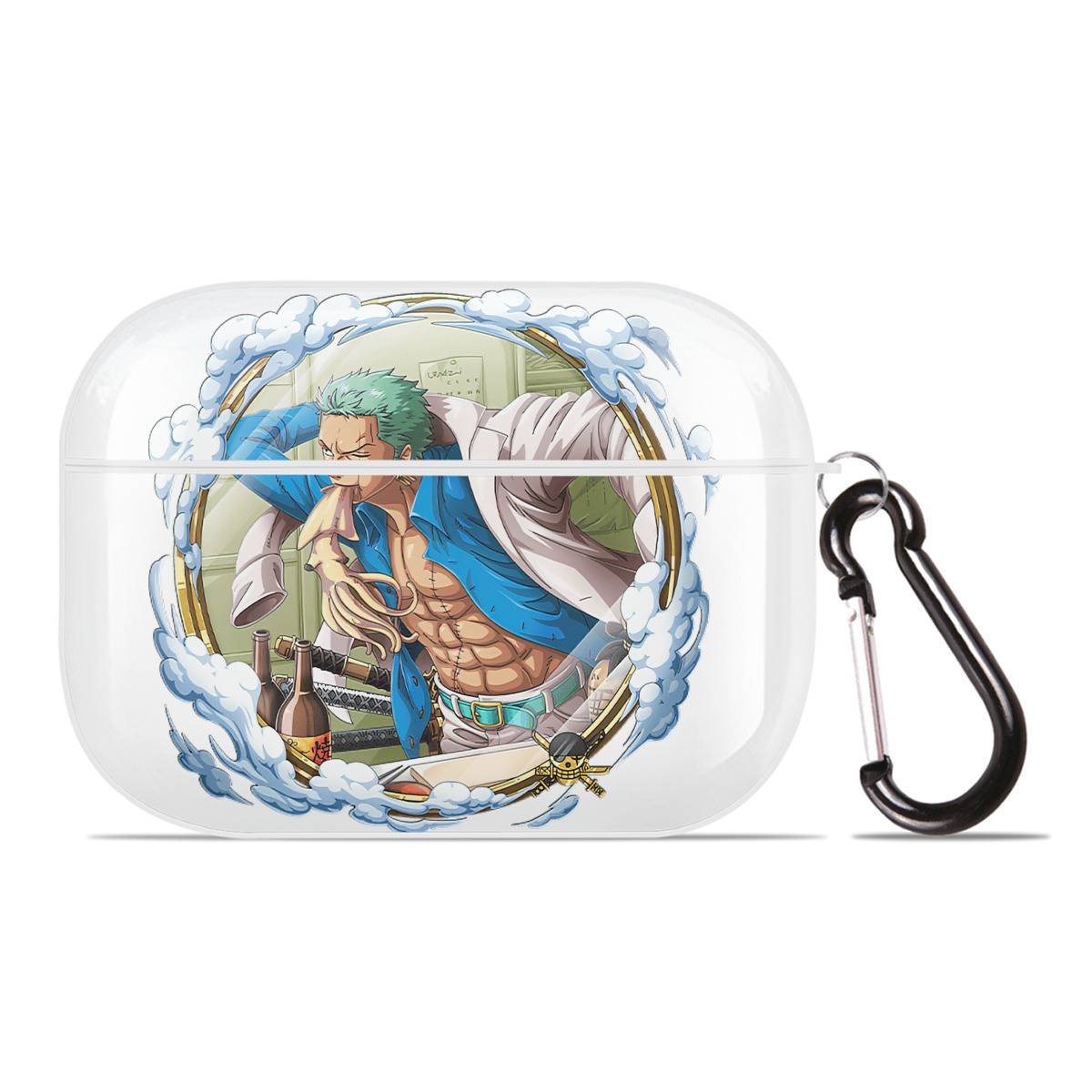 ワンピース ロロノア・ゾロ ONE PIECE Roronoa Zoro 【AirPods Pro用】ハードシェル保護ケース 耐衝撃・防指紋・カラビナ付き商品仕様