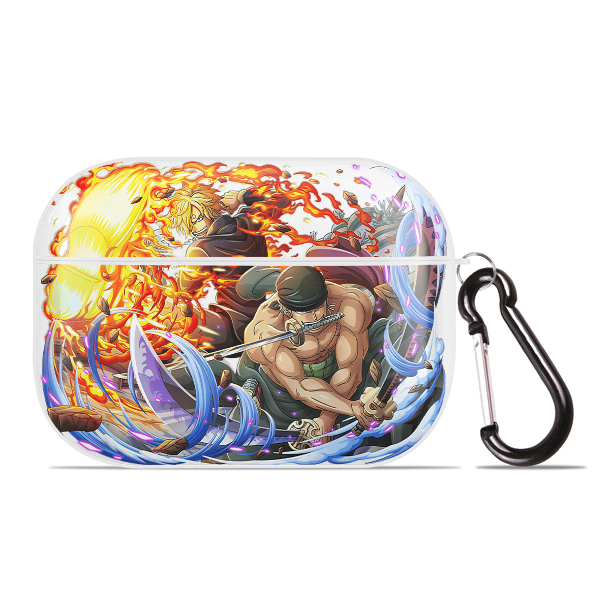 ワンピース ロロノア・ゾロ ONE PIECE Roronoa Zoro 【AirPods Pro用】ハードシェル保護ケース 耐衝撃・防指紋・カラビナ付き商品仕様