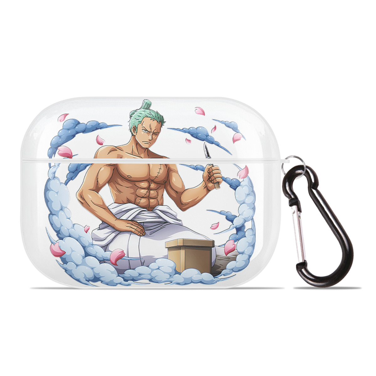 ワンピース ロロノア・ゾロ ONE PIECE Roronoa Zoro 【AirPods Pro用】ハードシェル保護ケース 耐衝撃・防指紋・カラビナ付き商品仕様