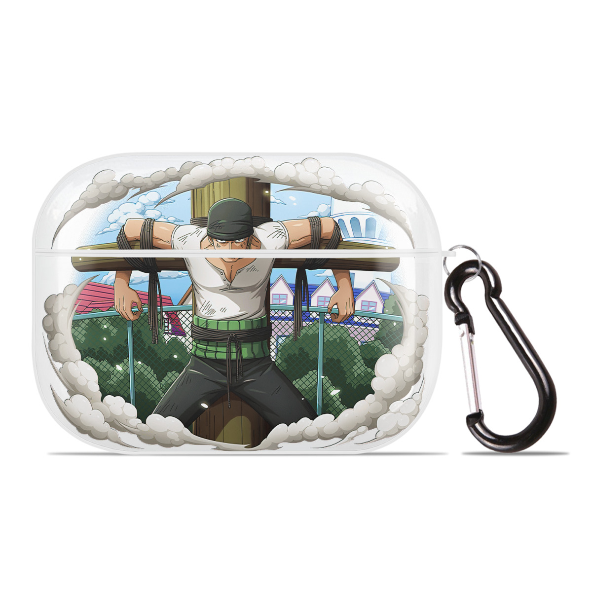 ワンピース ロロノア・ゾロ ONE PIECE Roronoa Zoro 【AirPods Pro用】ハードシェル保護ケース 耐衝撃・防指紋・カラビナ付き商品仕様