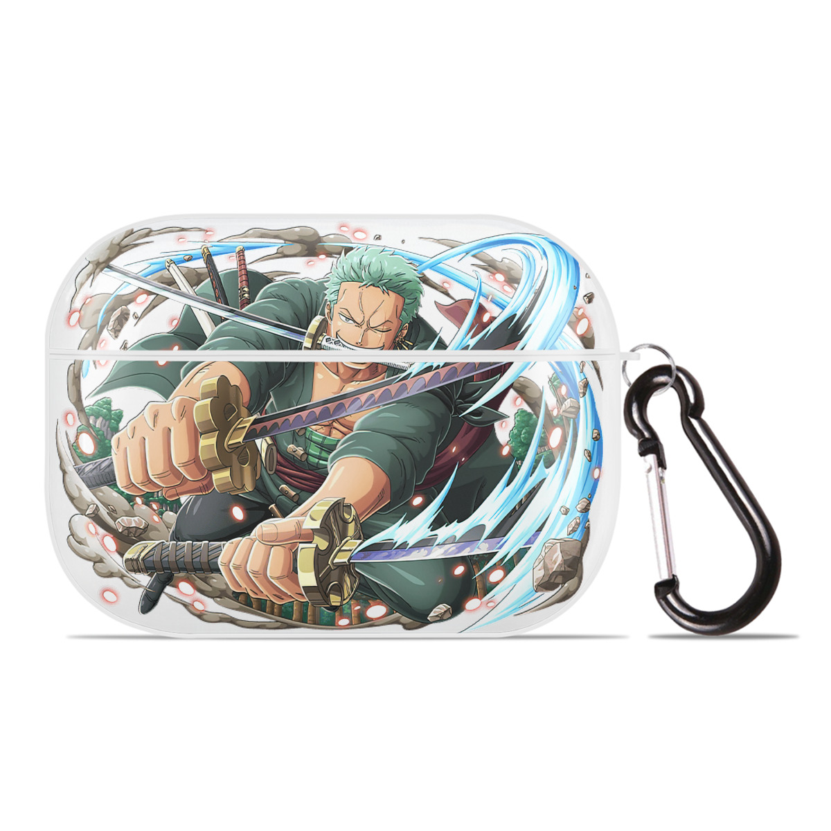 ワンピース ロロノア・ゾロ ONE PIECE Roronoa Zoro 【AirPods Pro用】ハードシェル保護ケース 耐衝撃・防指紋・カラビナ付き商品仕様