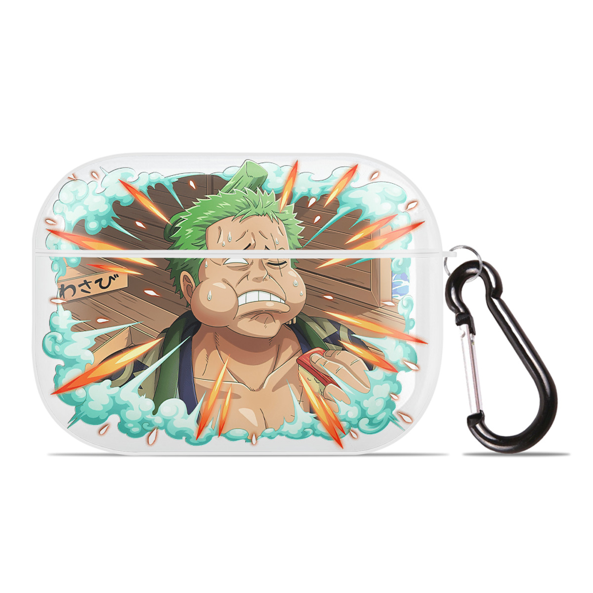 ワンピース ロロノア・ゾロ ONE PIECE Roronoa Zoro 【AirPods Pro用】ハードシェル保護ケース 耐衝撃・防指紋・カラビナ付き商品仕様