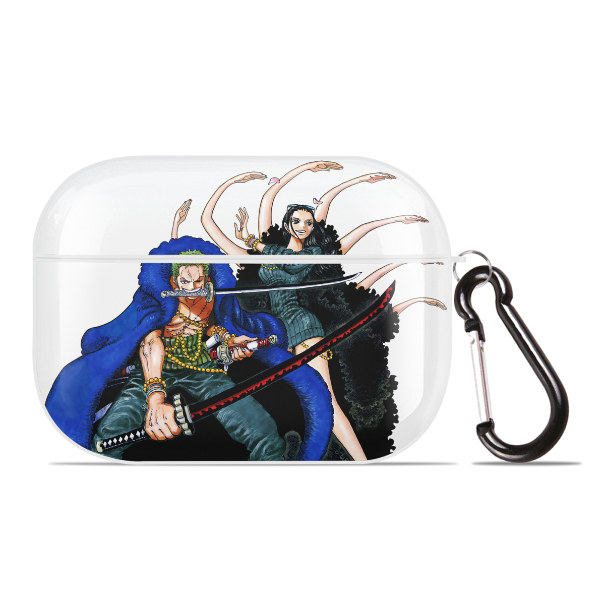 ワンピース ロロノア・ゾロ ONE PIECE Roronoa Zoro 【AirPods Pro用】ハードシェル保護ケース 耐衝撃・防指紋・カラビナ付き商品仕様