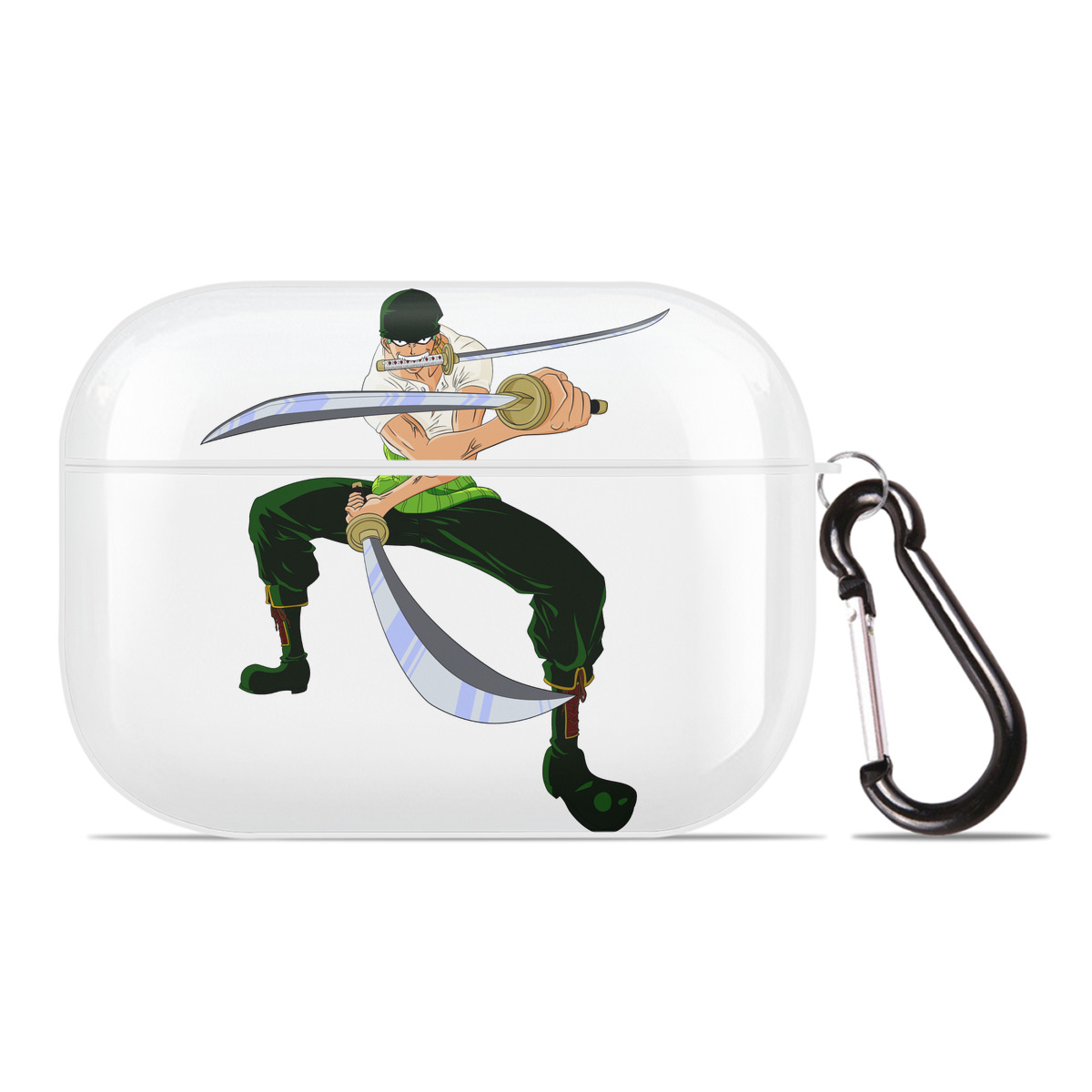 ワンピース ロロノア・ゾロ ONE PIECE Roronoa Zoro 【AirPods Pro用】ハードシェル保護ケース 耐衝撃・防指紋・カラビナ付き商品仕様
