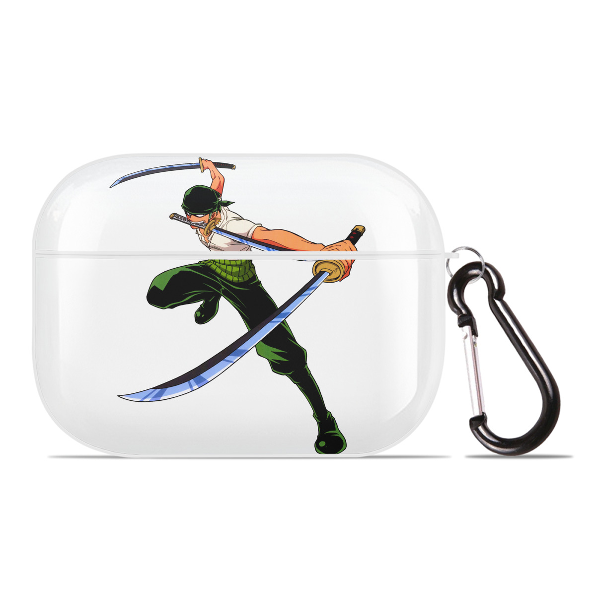 ワンピース ロロノア・ゾロ ONE PIECE Roronoa Zoro 【AirPods Pro用】ハードシェル保護ケース 耐衝撃・防指紋・カラビナ付き商品仕様
