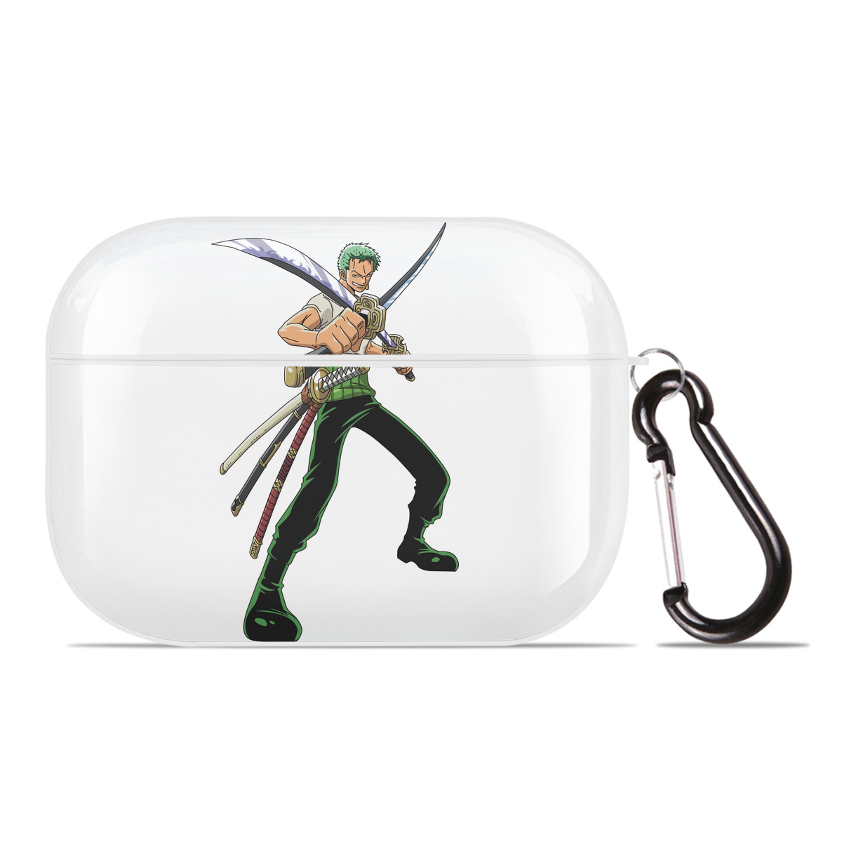 ワンピース ロロノア・ゾロ ONE PIECE Roronoa Zoro 【AirPods Pro用】ハードシェル保護ケース 耐衝撃・防指紋・カラビナ付き商品仕様