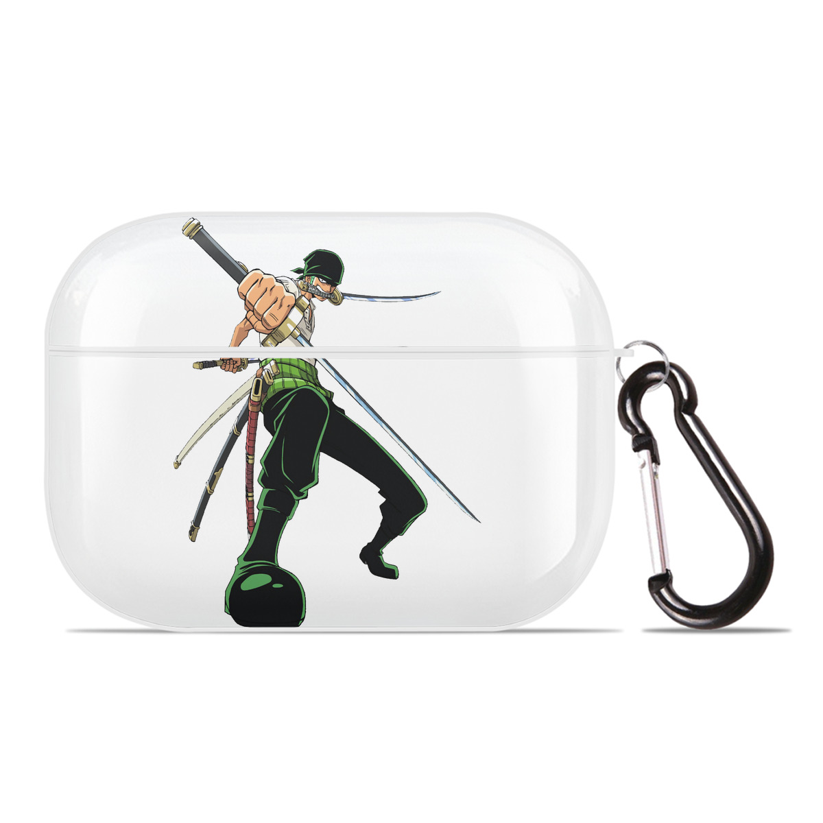 ワンピース ロロノア・ゾロ ONE PIECE Roronoa Zoro 【AirPods Pro用】ハードシェル保護ケース 耐衝撃・防指紋・カラビナ付き商品仕様