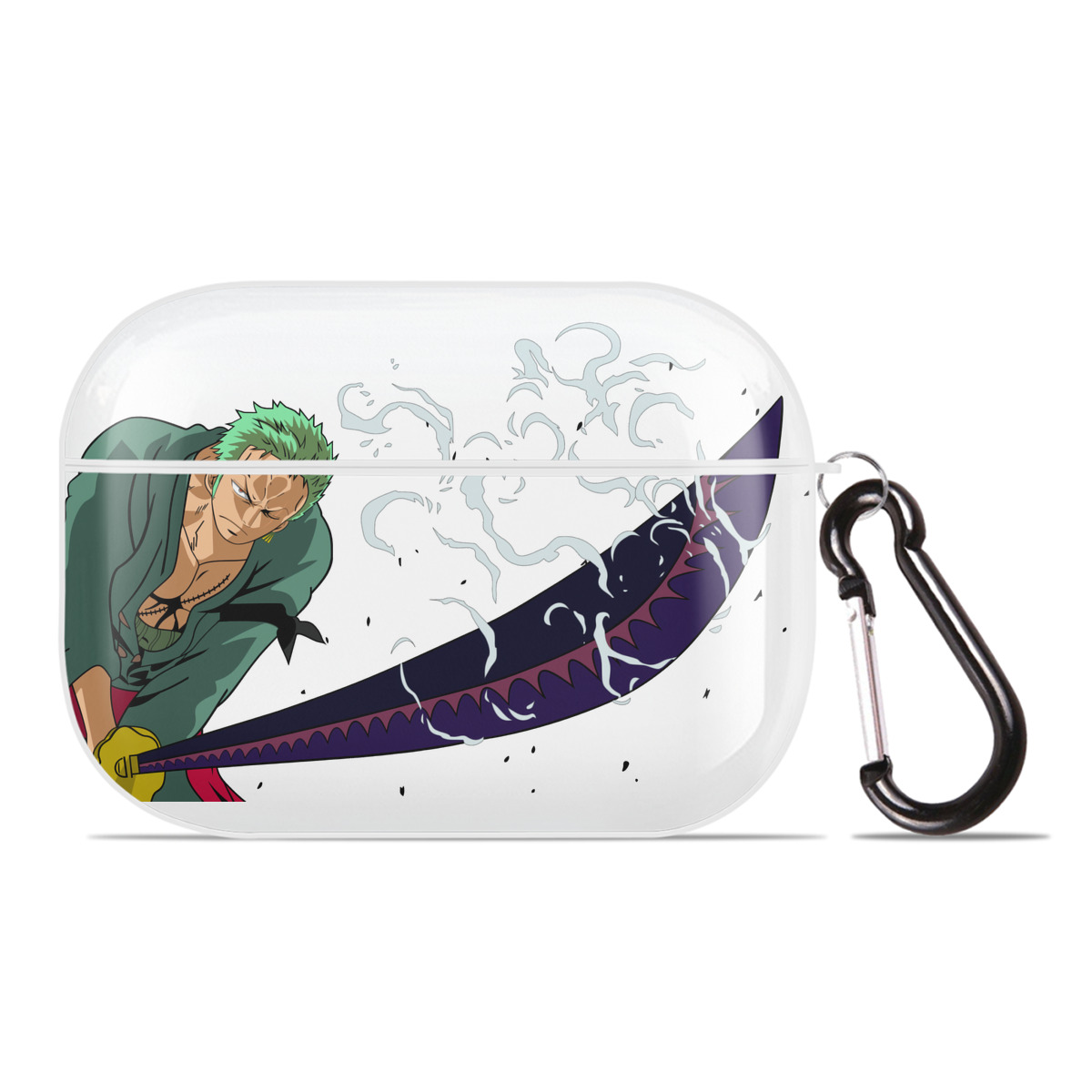 ワンピース ロロノア・ゾロ ONE PIECE Roronoa Zoro 【AirPods Pro用】ハードシェル保護ケース 耐衝撃・防指紋・カラビナ付き商品仕様