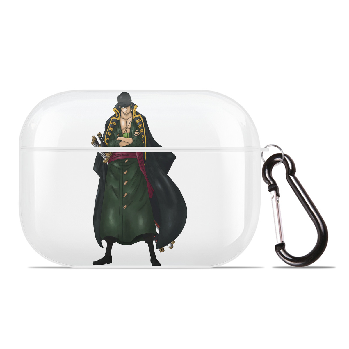 ワンピース ロロノア・ゾロ ONE PIECE Roronoa Zoro 【AirPods Pro用】ハードシェル保護ケース 耐衝撃・防指紋・カラビナ付き商品仕様