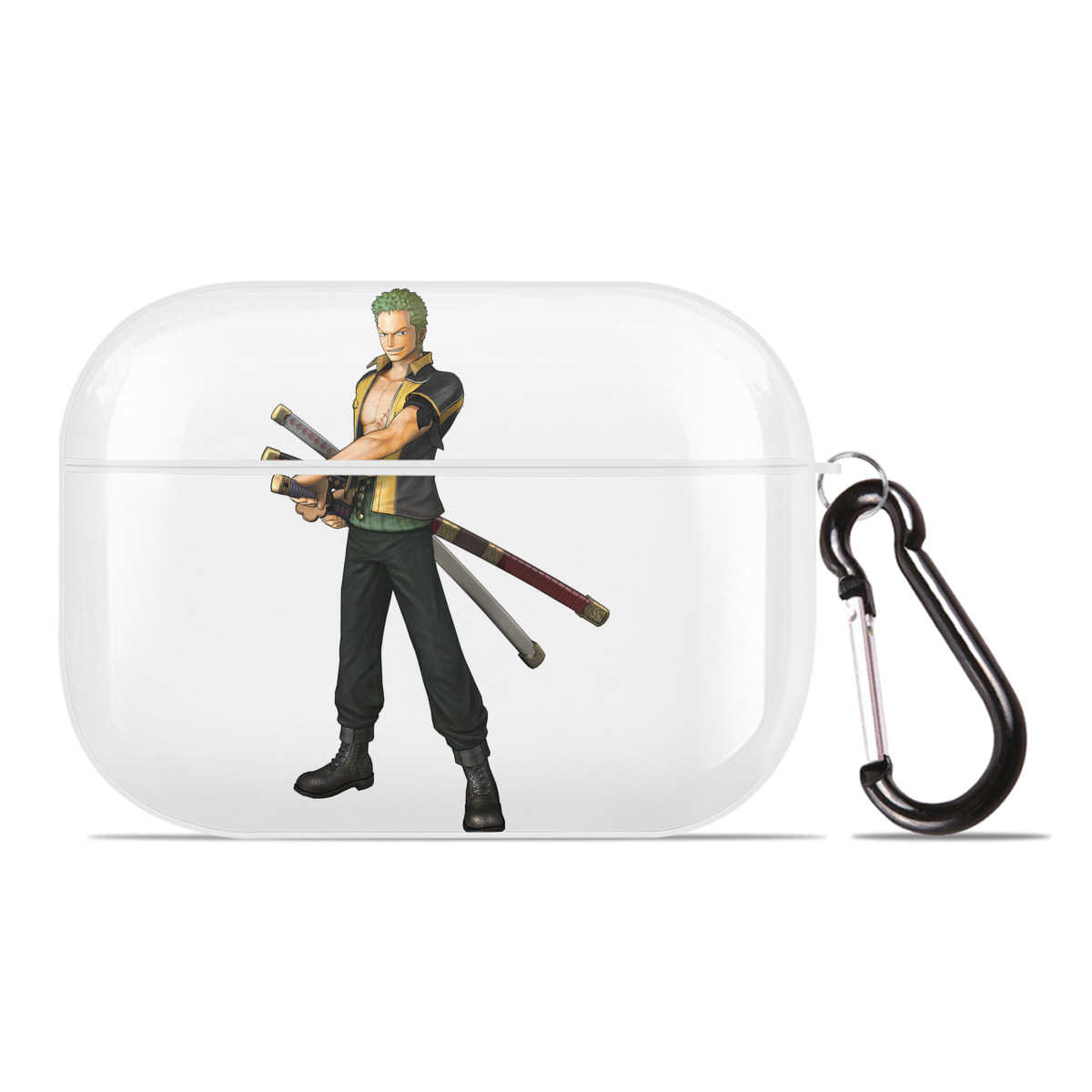 ワンピース ロロノア・ゾロ ONE PIECE Roronoa Zoro 【AirPods Pro用】ハードシェル保護ケース 耐衝撃・防指紋・カラビナ付き商品仕様