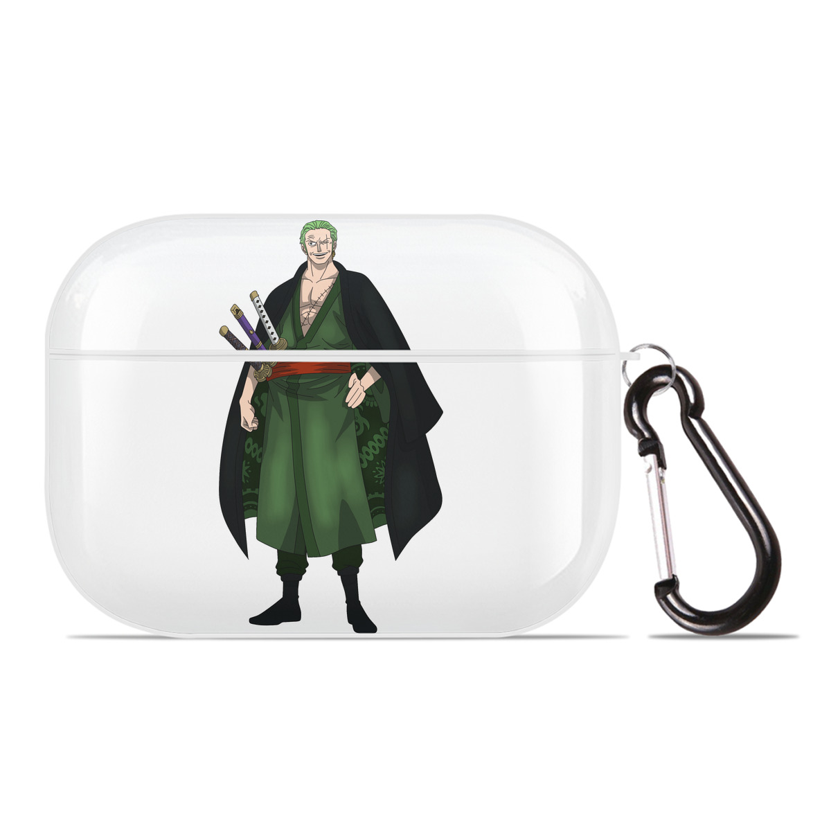 ワンピース ロロノア・ゾロ ONE PIECE Roronoa Zoro 【AirPods Pro用】ハードシェル保護ケース 耐衝撃・防指紋・カラビナ付き商品仕様