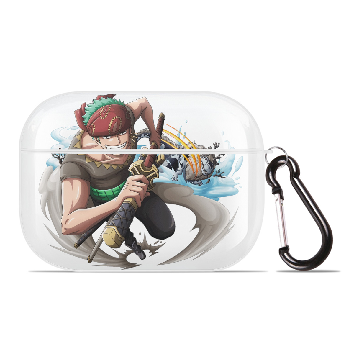 ワンピース ロロノア・ゾロ ONE PIECE Roronoa Zoro 【AirPods Pro用】ハードシェル保護ケース 耐衝撃・防指紋・カラビナ付き商品仕様
