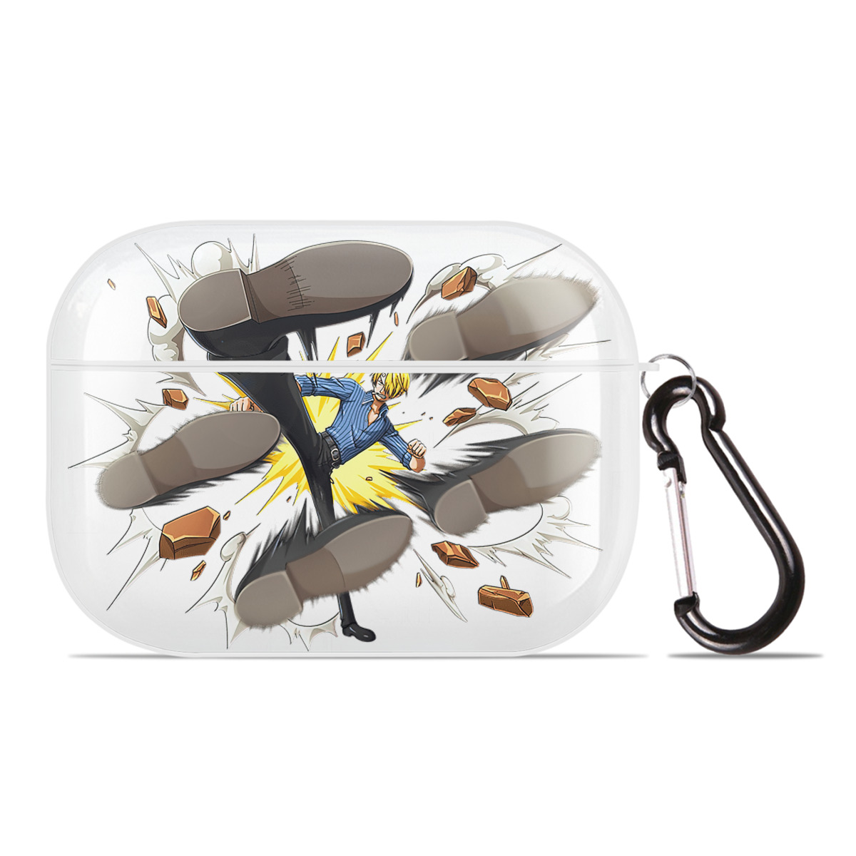 ワンピース サンジ ONE PIECE Sanji 【AirPods Pro用】ハードシェル保護ケース 耐衝撃・防指紋・カラビナ付き商品仕様