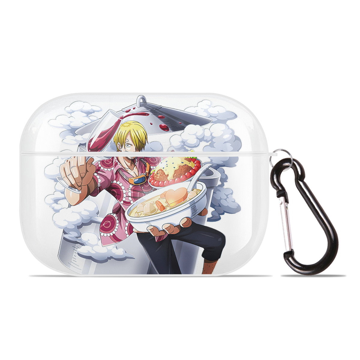 ワンピース サンジ ONE PIECE Sanji 【AirPods Pro用】ハードシェル保護ケース 耐衝撃・防指紋・カラビナ付き商品仕様