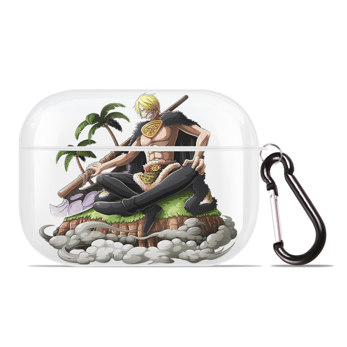 ワンピース サンジ ONE PIECE Sanji 【AirPods Pro用】ハードシェル保護ケース 耐衝撃・防指紋・カラビナ付き商品仕様