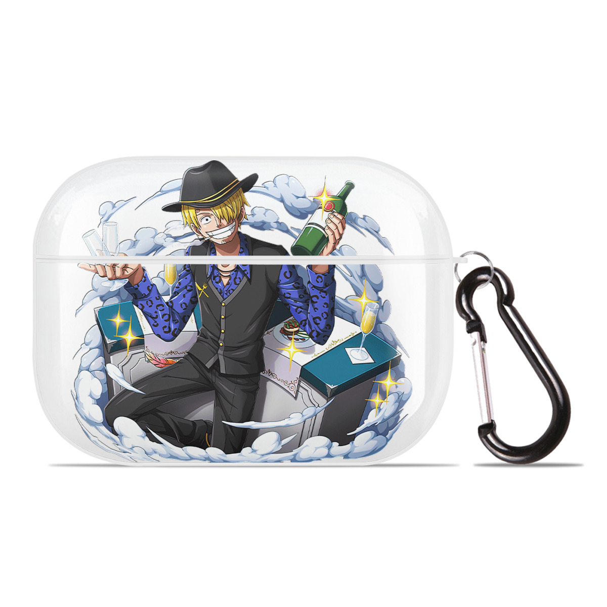 ワンピース サンジ ONE PIECE Sanji 【AirPods Pro用】ハードシェル保護ケース 耐衝撃・防指紋・カラビナ付き商品仕様