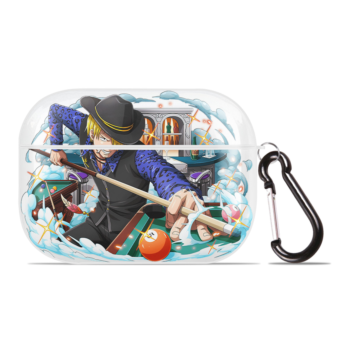 ワンピース サンジ ONE PIECE Sanji 【AirPods Pro用】ハードシェル保護ケース 耐衝撃・防指紋・カラビナ付き商品仕様
