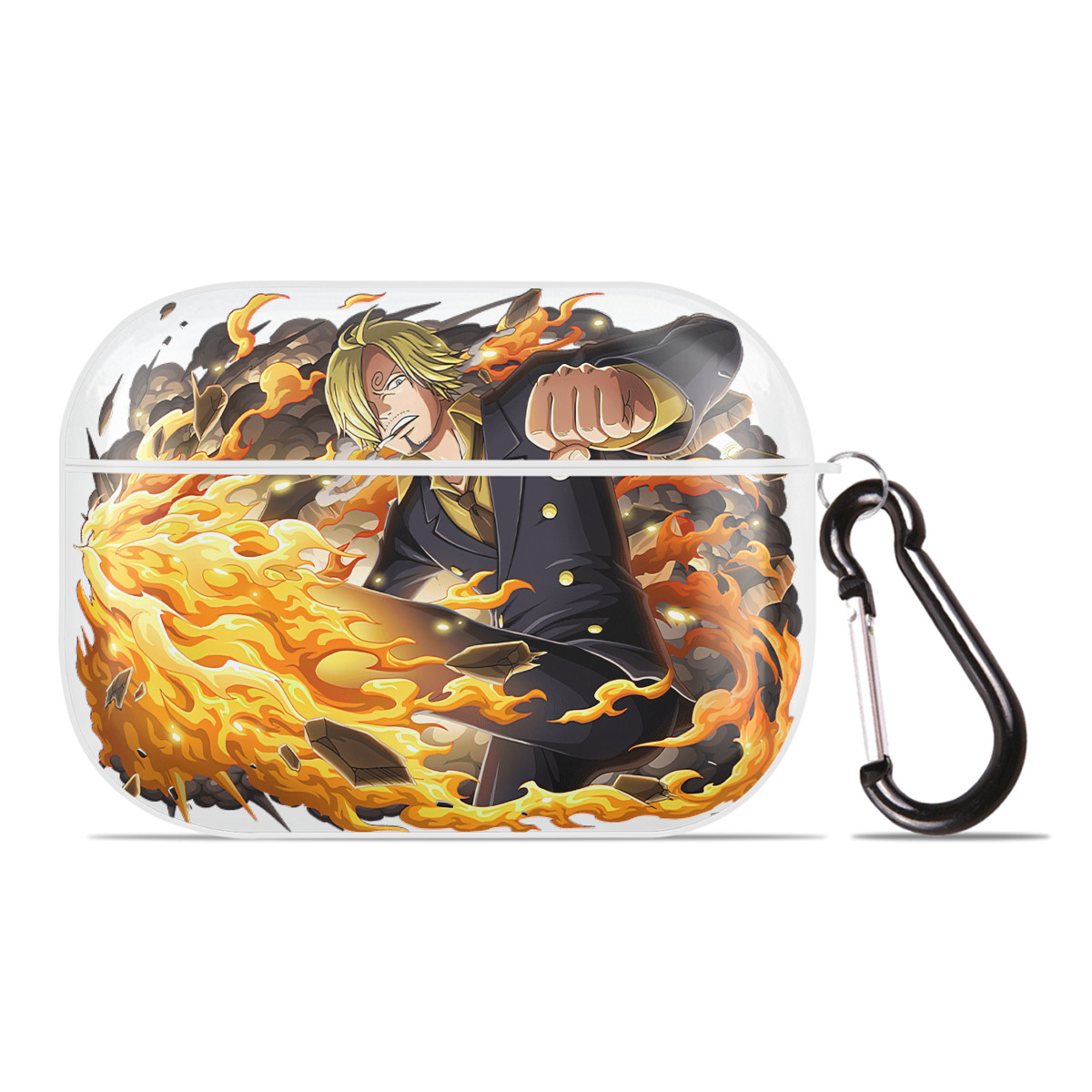 ワンピース サンジ ONE PIECE Sanji 【AirPods Pro用】ハードシェル保護ケース 耐衝撃・防指紋・カラビナ付き商品仕様
