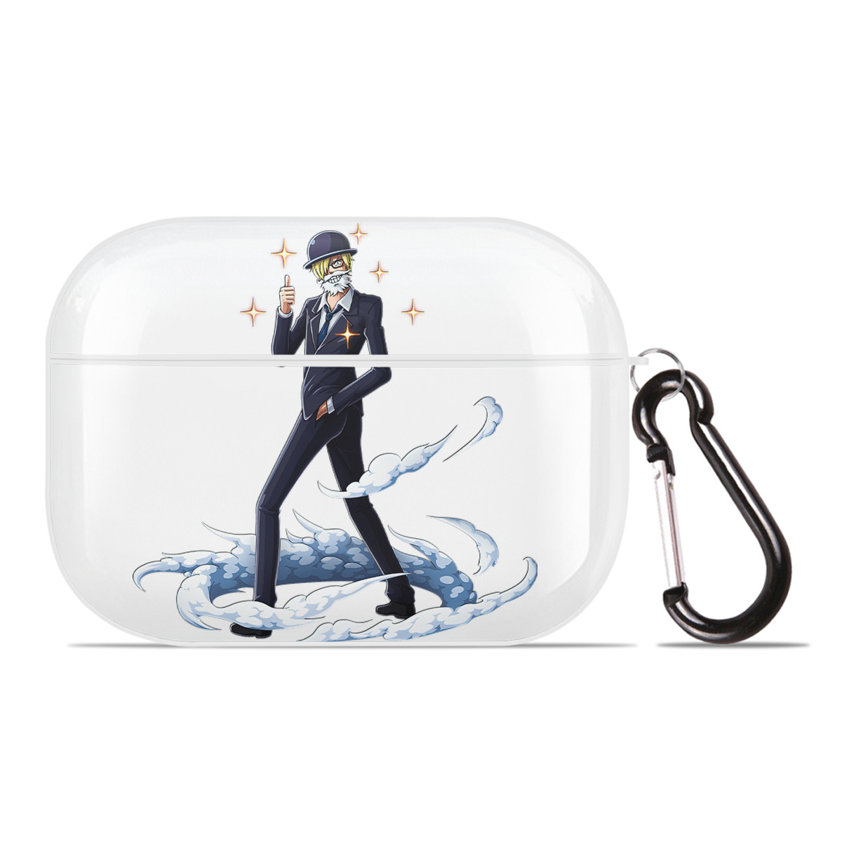ワンピース サンジ ONE PIECE Sanji 【AirPods Pro用】ハードシェル保護ケース 耐衝撃・防指紋・カラビナ付き商品仕様