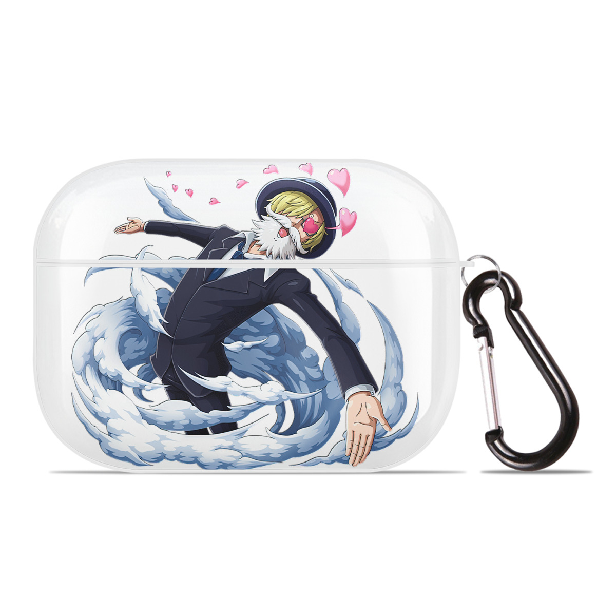 ワンピース サンジ ONE PIECE Sanji 【AirPods Pro用】ハードシェル保護ケース 耐衝撃・防指紋・カラビナ付き商品仕様