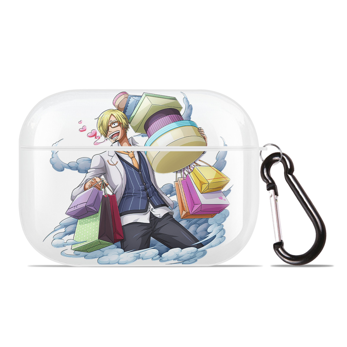 ワンピース サンジ ONE PIECE Sanji 【AirPods Pro用】ハードシェル保護ケース 耐衝撃・防指紋・カラビナ付き商品仕様