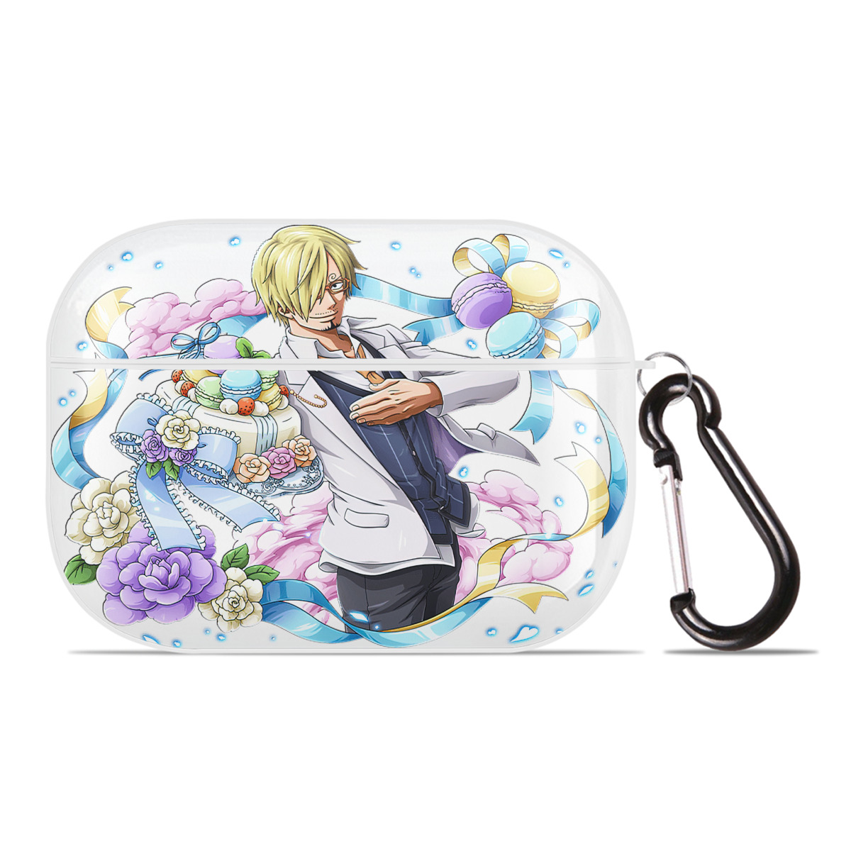 ワンピース サンジ ONE PIECE Sanji 【AirPods Pro用】ハードシェル保護ケース 耐衝撃・防指紋・カラビナ付き商品仕様