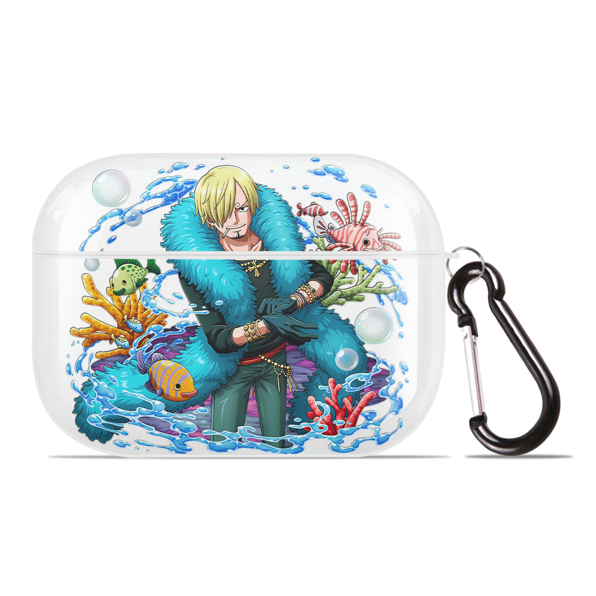 ワンピース サンジ ONE PIECE Sanji 【AirPods Pro用】ハードシェル保護ケース 耐衝撃・防指紋・カラビナ付き商品仕様