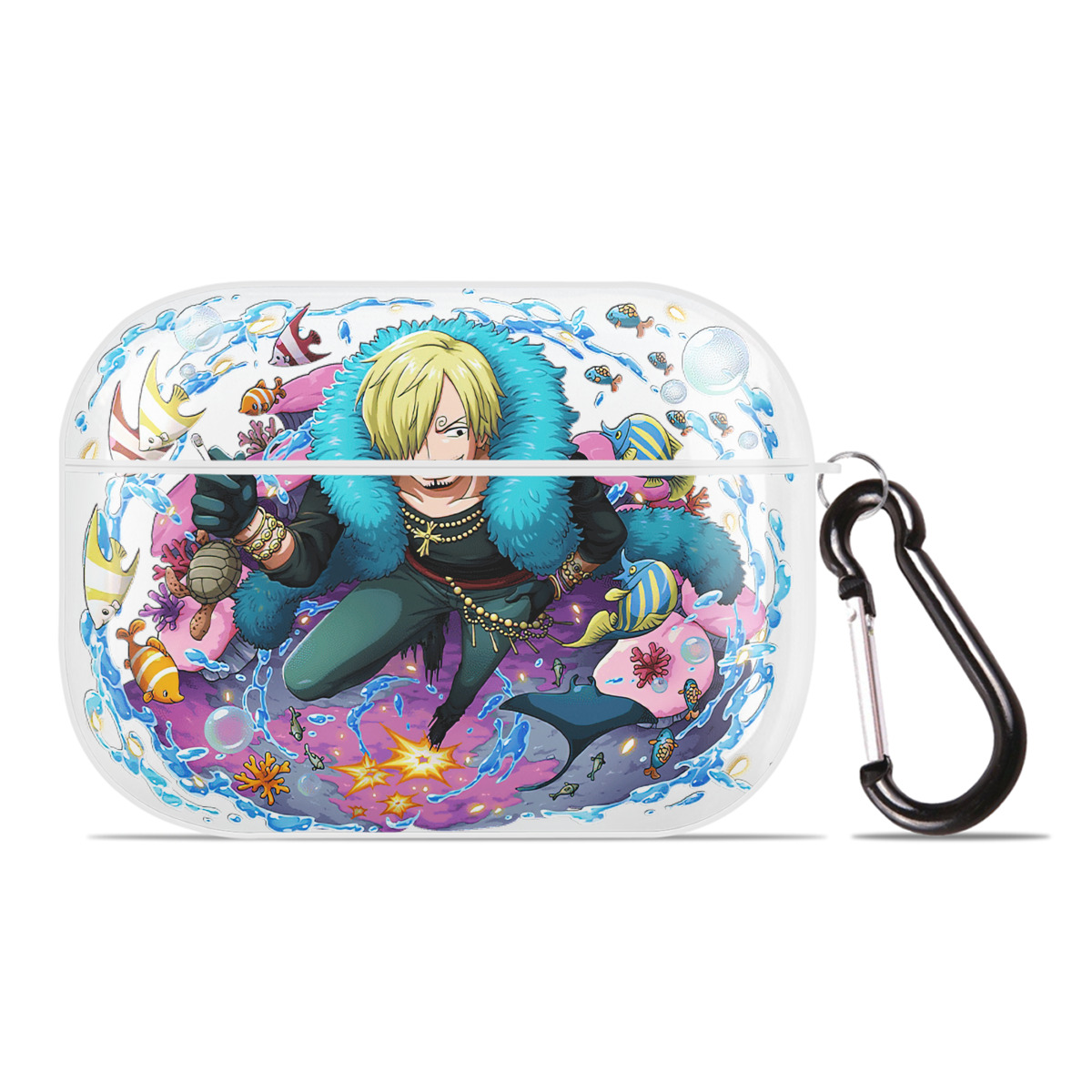 ワンピース サンジ ONE PIECE Sanji 【AirPods Pro用】ハードシェル保護ケース 耐衝撃・防指紋・カラビナ付き商品仕様