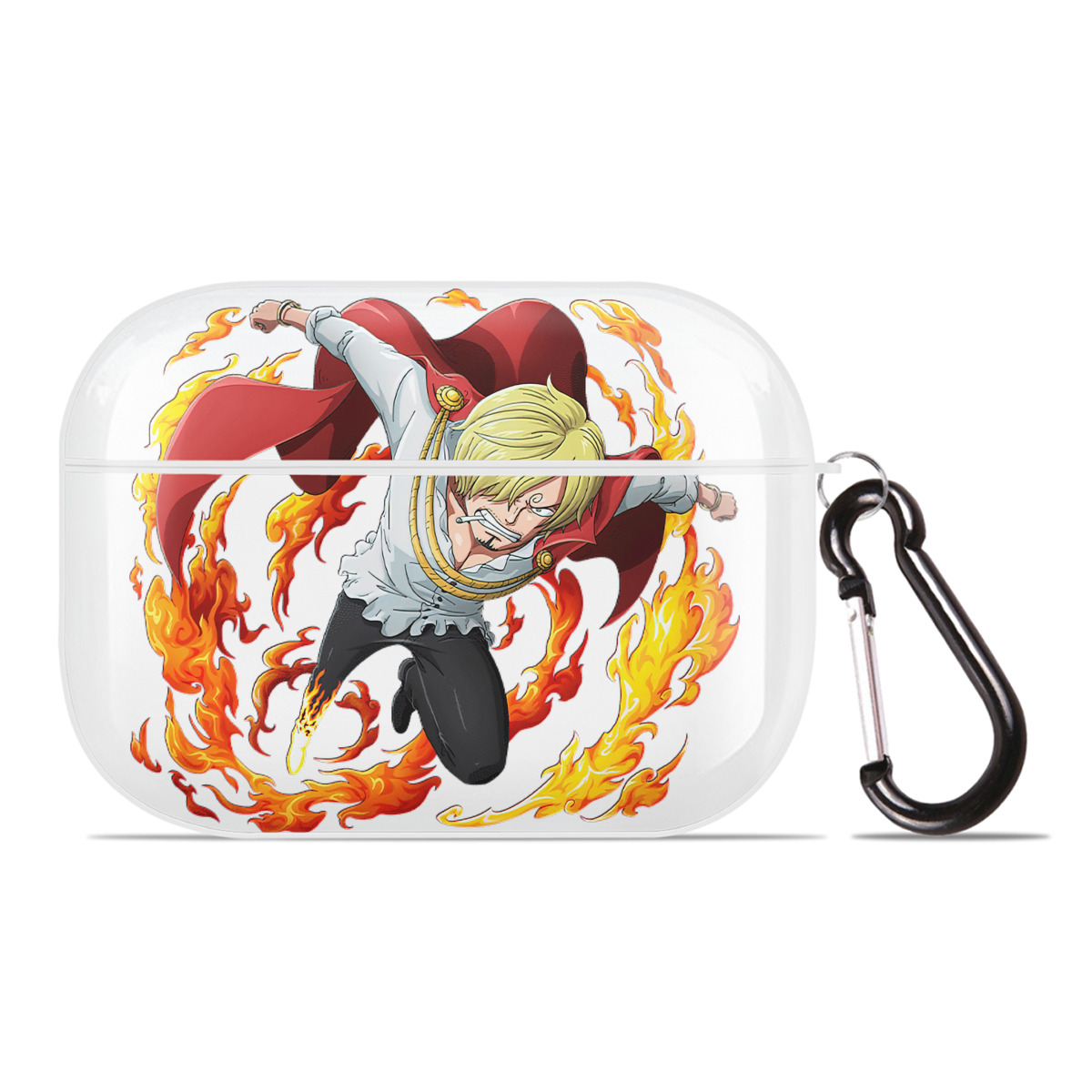 ワンピース サンジ ONE PIECE Sanji 【AirPods Pro用】ハードシェル保護ケース 耐衝撃・防指紋・カラビナ付き商品仕様