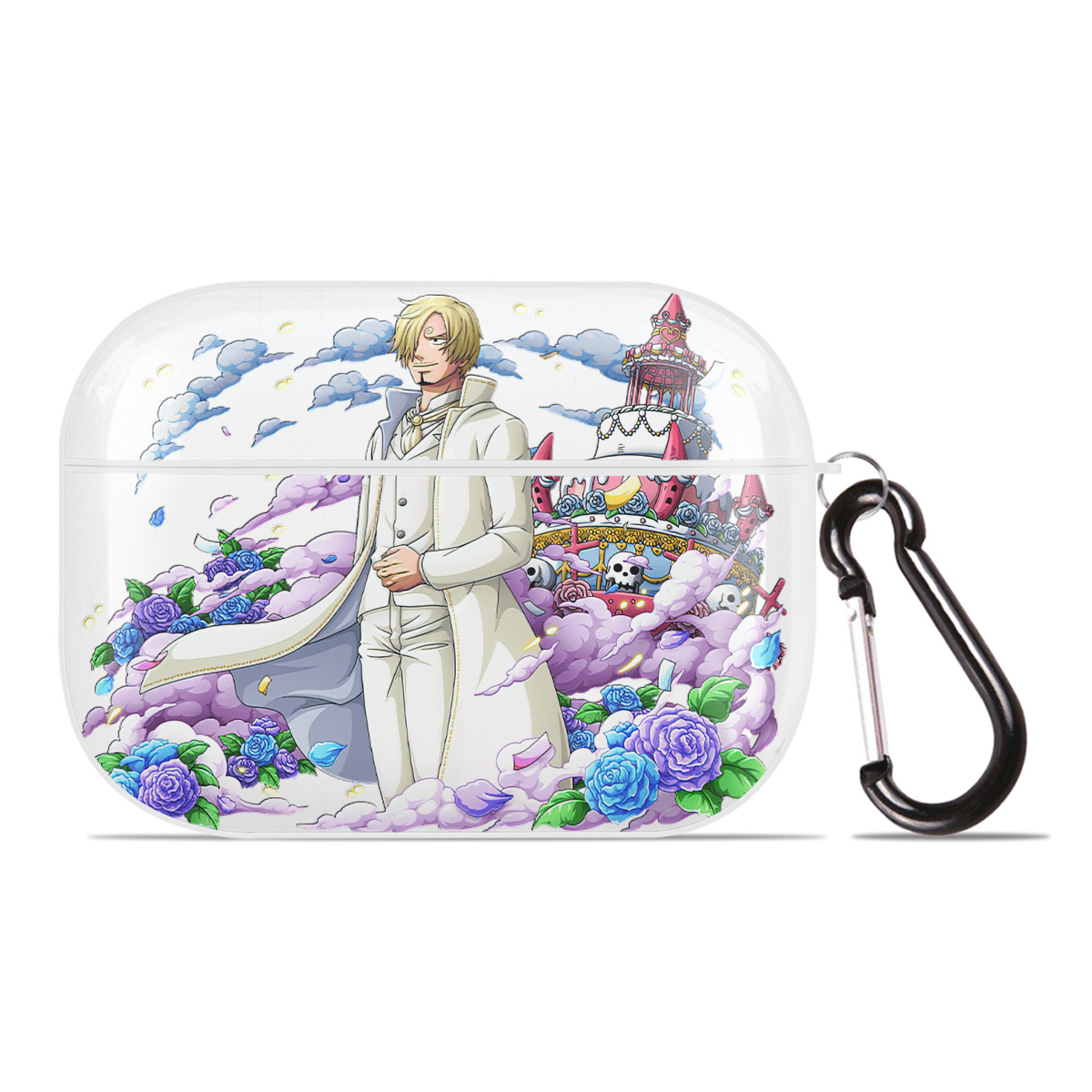 ワンピース サンジ ONE PIECE Sanji 【AirPods Pro用】ハードシェル保護ケース 耐衝撃・防指紋・カラビナ付き商品仕様