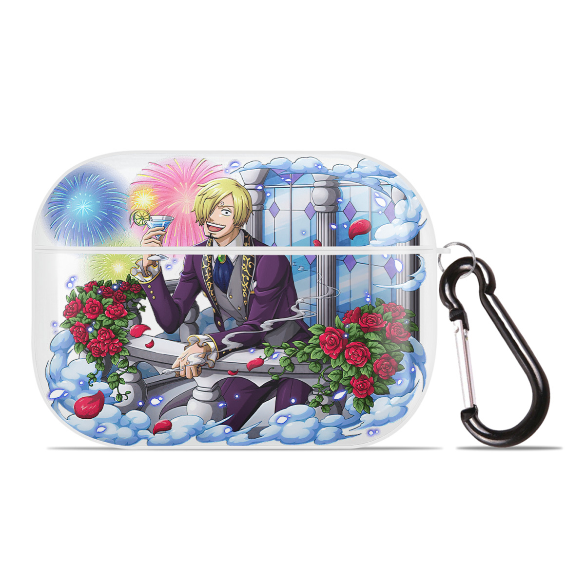 ワンピース サンジ ONE PIECE Sanji 【AirPods Pro用】ハードシェル保護ケース 耐衝撃・防指紋・カラビナ付き商品仕様