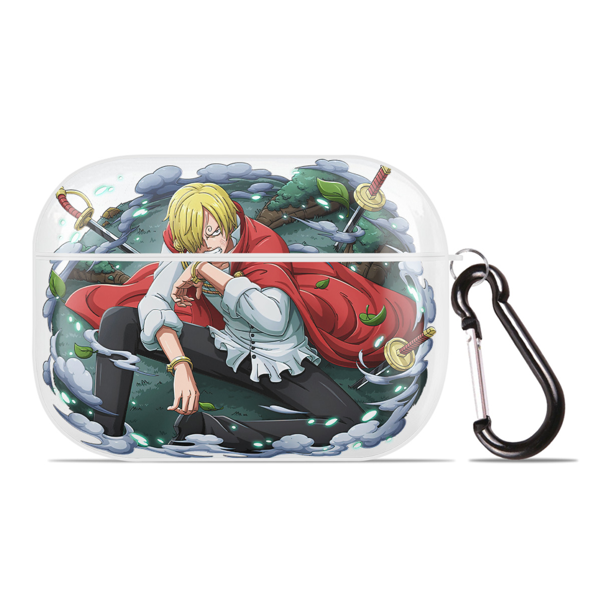 ワンピース サンジ ONE PIECE Sanji 【AirPods Pro用】ハードシェル保護ケース 耐衝撃・防指紋・カラビナ付き商品仕様