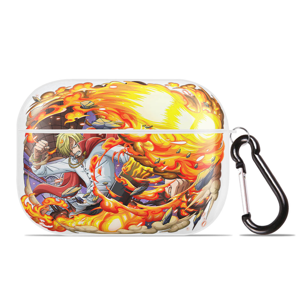 ワンピース サンジ ONE PIECE Sanji 【AirPods Pro用】ハードシェル保護ケース 耐衝撃・防指紋・カラビナ付き商品仕様