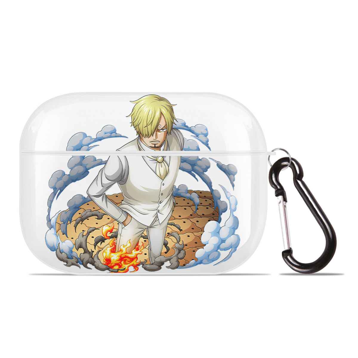 ワンピース サンジ ONE PIECE Sanji 【AirPods Pro用】ハードシェル保護ケース 耐衝撃・防指紋・カラビナ付き商品仕様