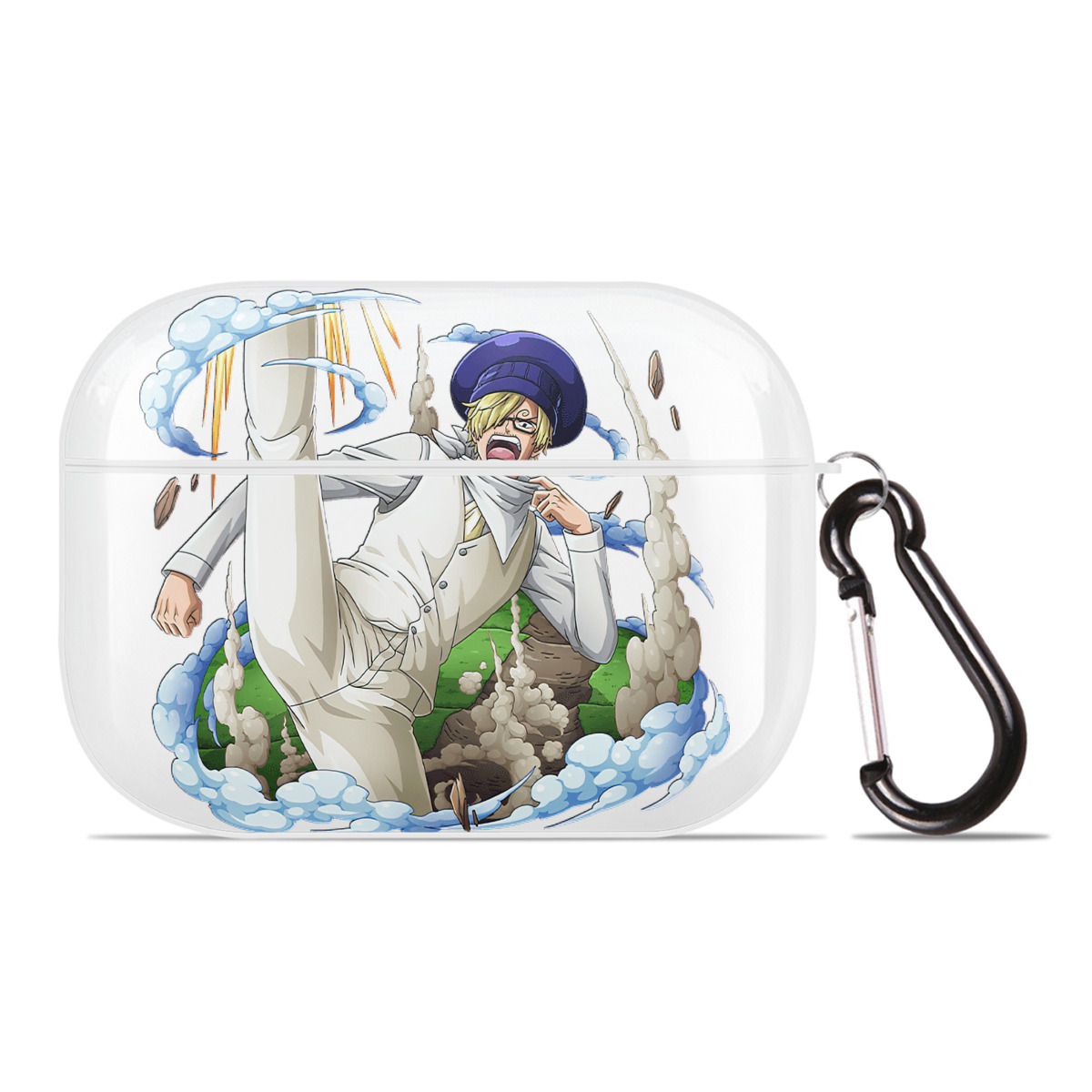 ワンピース サンジ ONE PIECE Sanji 【AirPods Pro用】ハードシェル保護ケース 耐衝撃・防指紋・カラビナ付き商品仕様