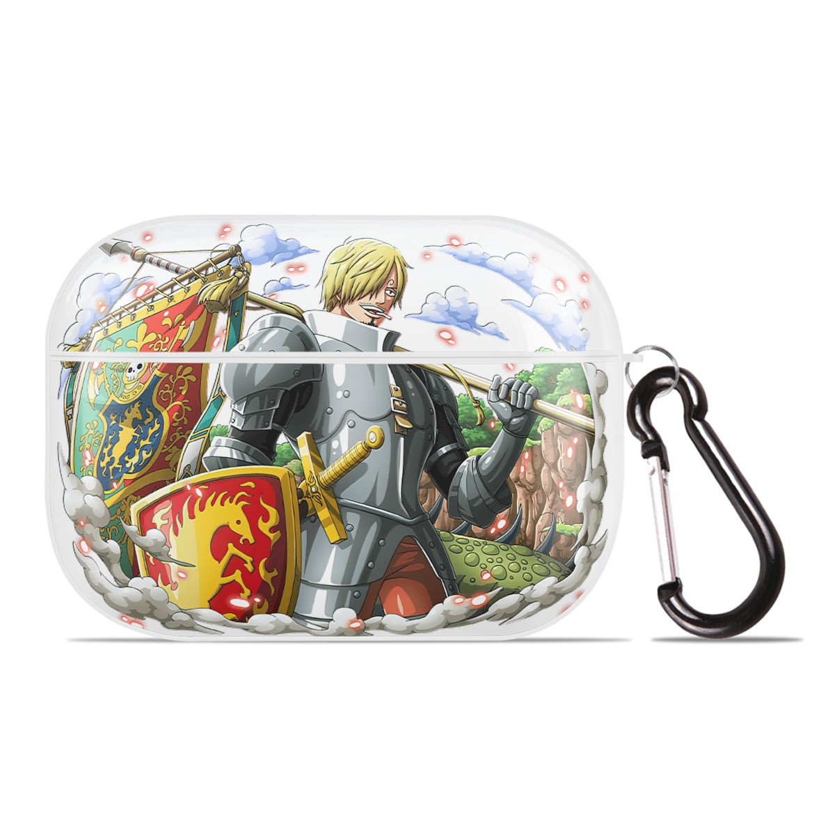 ワンピース サンジ ONE PIECE Sanji 【AirPods Pro用】ハードシェル保護ケース 耐衝撃・防指紋・カラビナ付き商品仕様
