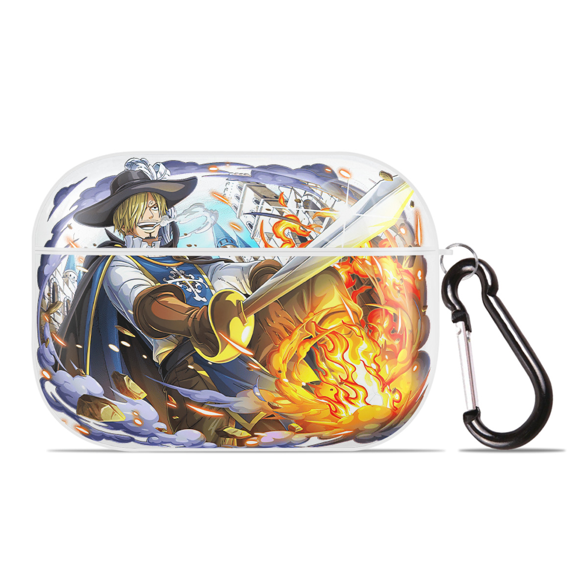 ワンピース サンジ ONE PIECE Sanji 【AirPods Pro用】ハードシェル保護ケース 耐衝撃・防指紋・カラビナ付き商品仕様