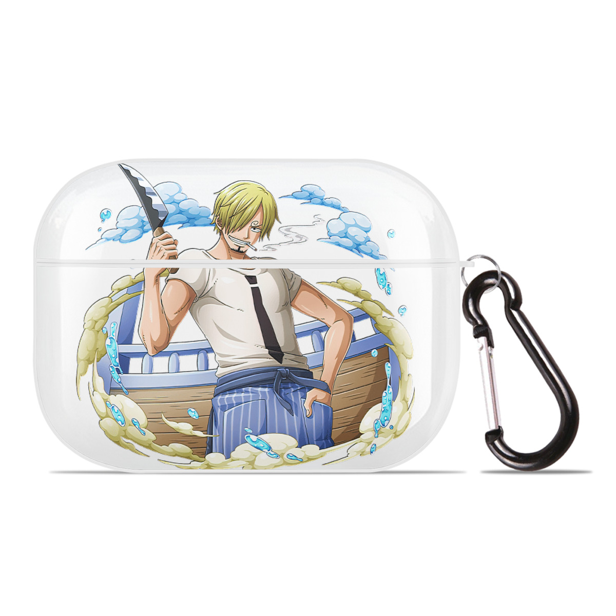 ワンピース サンジ ONE PIECE Sanji 【AirPods Pro用】ハードシェル保護ケース 耐衝撃・防指紋・カラビナ付き商品仕様