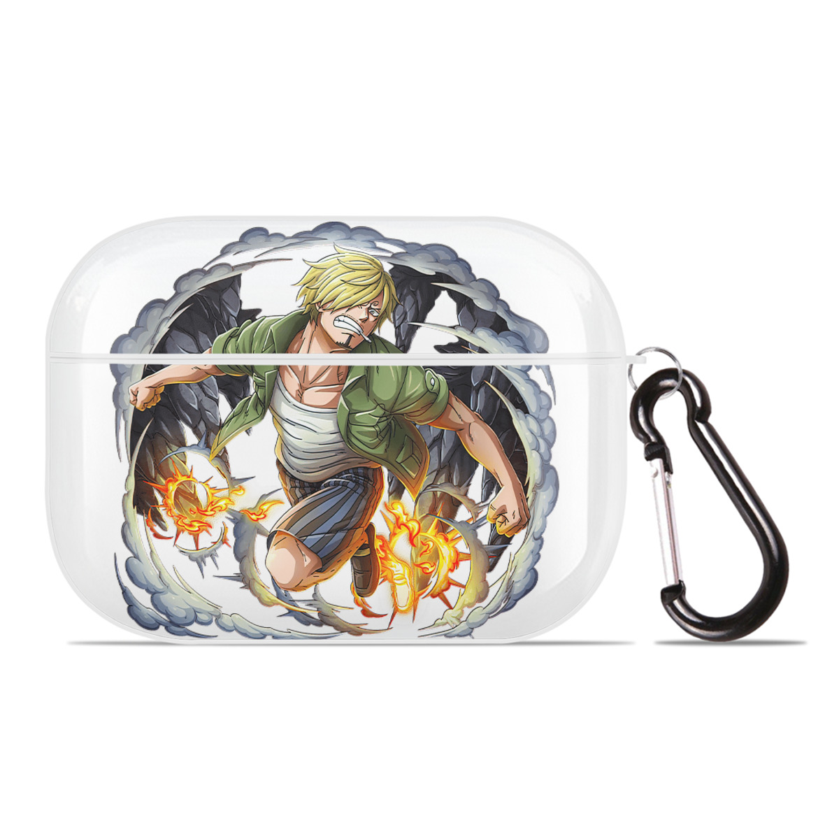 ワンピース サンジ ONE PIECE Sanji 【AirPods Pro用】ハードシェル保護ケース 耐衝撃・防指紋・カラビナ付き商品仕様