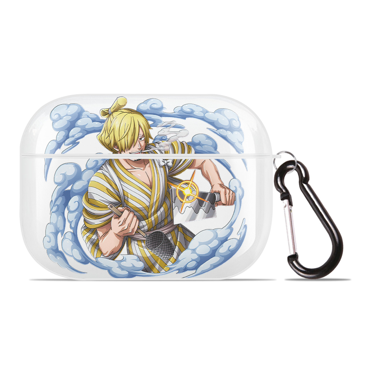 ワンピース サンジ ONE PIECE Sanji 【AirPods Pro用】ハードシェル保護ケース 耐衝撃・防指紋・カラビナ付き商品仕様
