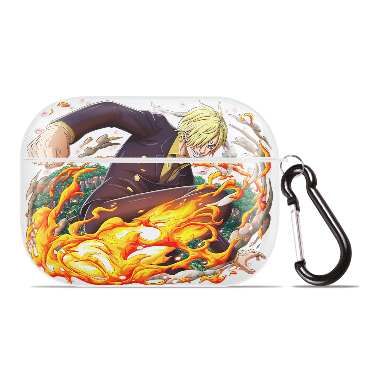 ワンピース サンジ ONE PIECE Sanji 【AirPods Pro用】ハードシェル保護ケース 耐衝撃・防指紋・カラビナ付き商品仕様