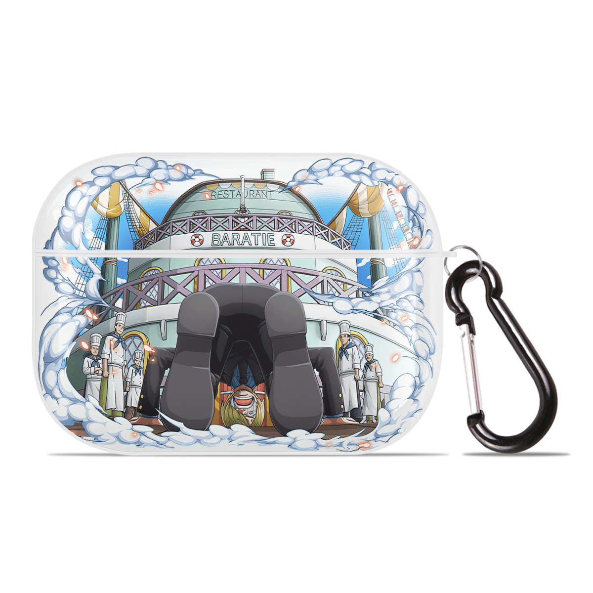 （画像用） ワンピース サンジ ONE PIECE Sanji 【AirPods Pro用】ハードシェル保護ケース 耐衝撃・防指紋・カラビナ付き商品仕様