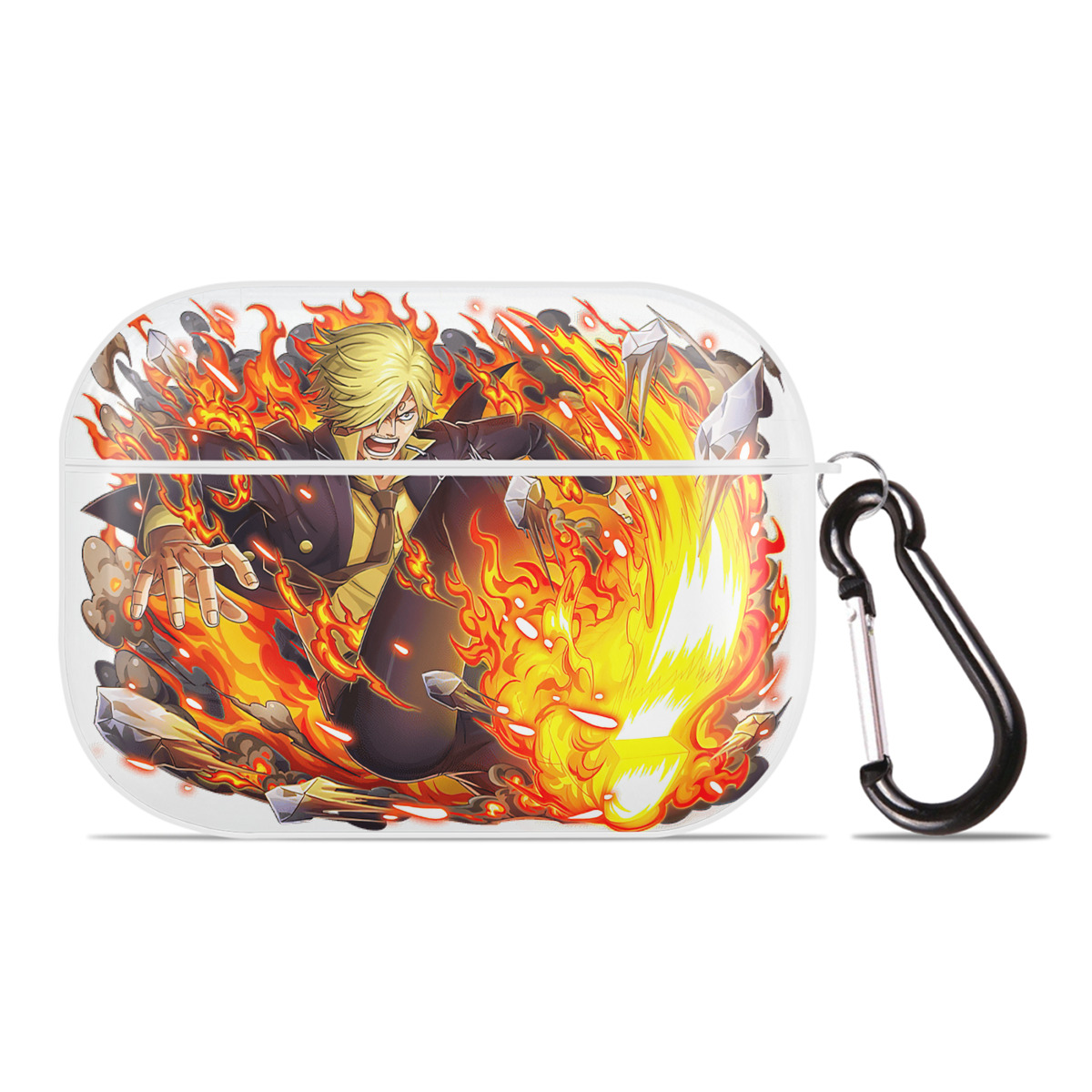 ワンピース サンジ ONE PIECE Sanji 【AirPods Pro用】ハードシェル保護ケース 耐衝撃・防指紋・カラビナ付き商品仕様