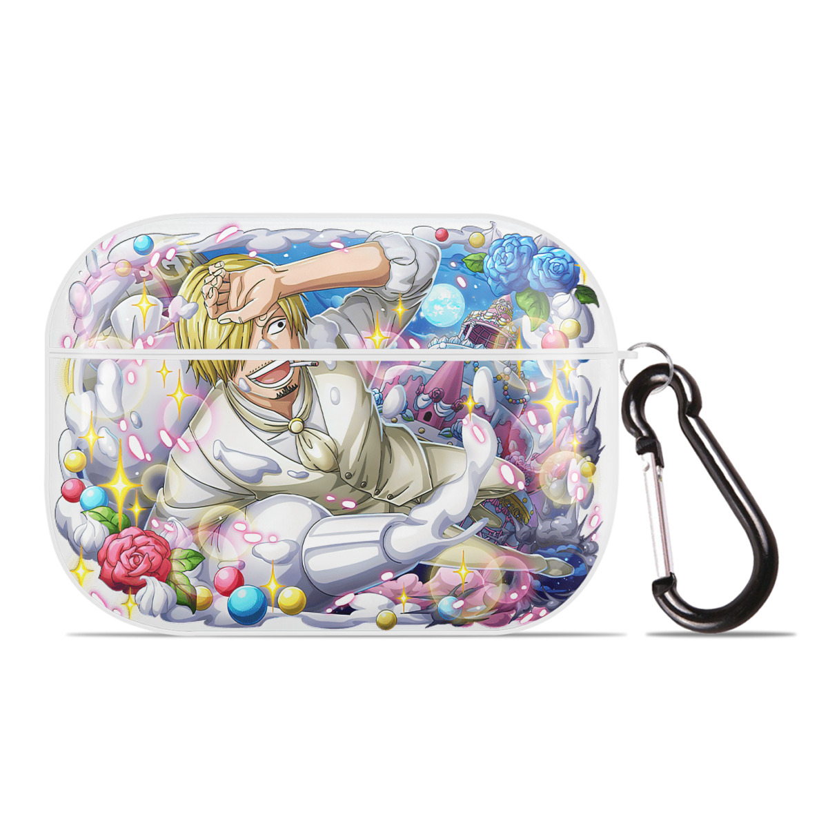 ワンピース サンジ ONE PIECE Sanji 【AirPods Pro用】ハードシェル保護ケース 耐衝撃・防指紋・カラビナ付き商品仕様