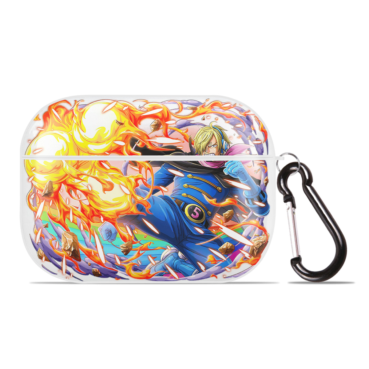 ワンピース サンジ ONE PIECE Sanji 【AirPods Pro用】ハードシェル保護ケース 耐衝撃・防指紋・カラビナ付き商品仕様