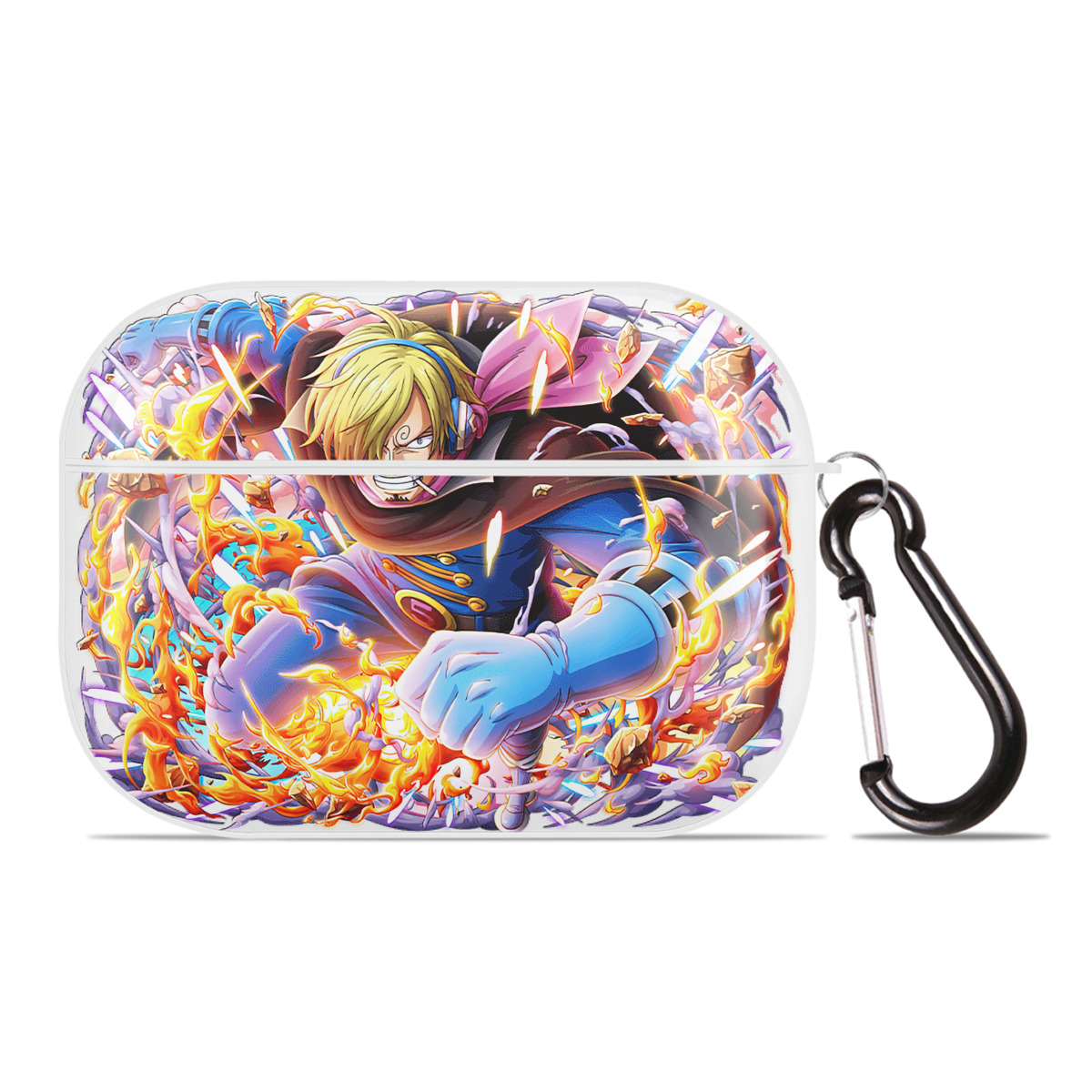 ワンピース サンジ ONE PIECE Sanji 【AirPods Pro用】ハードシェル保護ケース 耐衝撃・防指紋・カラビナ付き商品仕様
